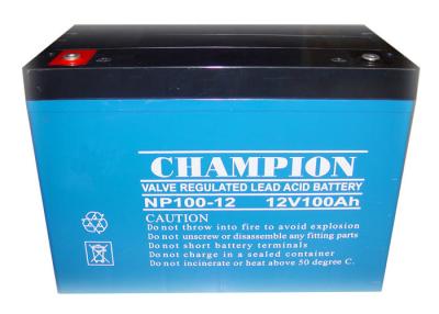 China China Champion Battery  12V100Ah NP100-12 Lead Acid AGM Battery VRLA Battery, SLA Battery for sale