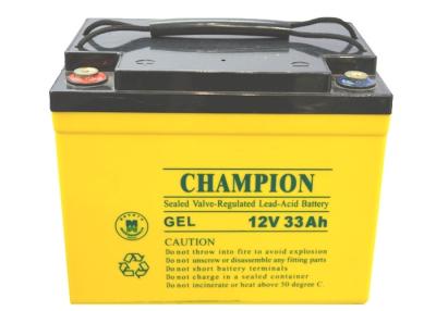 China China Champion Solar GEL Battery 12V33AH NP33-12-G Sealed Lead Acid Solar GEL Battery, Deep Cycle Solar GEL Battery for sale