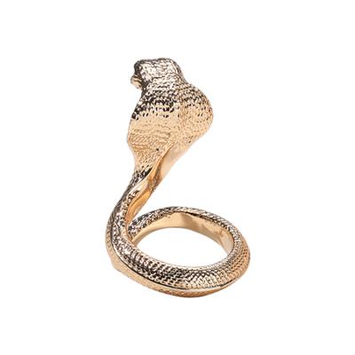 China Fashionable Customized Cute Jewelry TRENDY Plated Gold Snake Ring For Women for sale