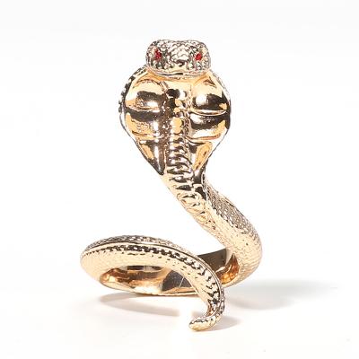 China FASHIONABLE high quality cheap snake rings 2022 for women statement punk open ring for sale