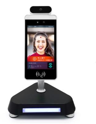 China Built-in Camera Recognition Access Control Security LCD IR Body Temperature Face Scanner with Face Recognition Detection for sale