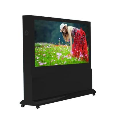 China 84 Inch Large Large Outdoor Water Resistant Outdoor LCD TV Free Standing Metal for sale