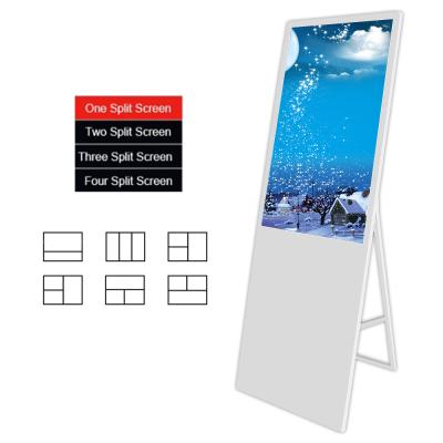 China Plug in USB Stick 43 Inch Indoor Portable Advertising Machine 43 Inch LCD Player Digital Totem Kiosk for sale