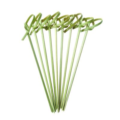 China Various Sizes 9cm 12cm 15cm Knotted Bamboo Appetizer Easily Cleaned 18cm Sticks Picks For Cakes Burger for sale