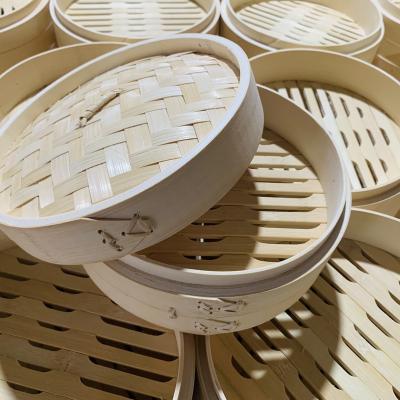 China Sustainable Plant Mini Food Direct Bamboo Bread Steamer Baskets for sale