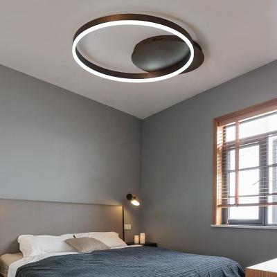 China Fashion Round High Quality Brown LED Residential Ceiling Lights for sale