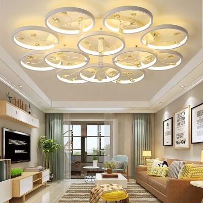 China Wholesale Modern Led Ceiling Lights China Flower Shape Acrylic Material Fashion Modern Led Celling Lamp for sale