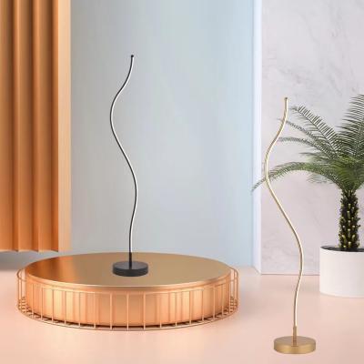 China Post-modern office/work/living room reading 3000-6000k curve shape decoration flexible light led floor lamp postmodern floor lamp for sale