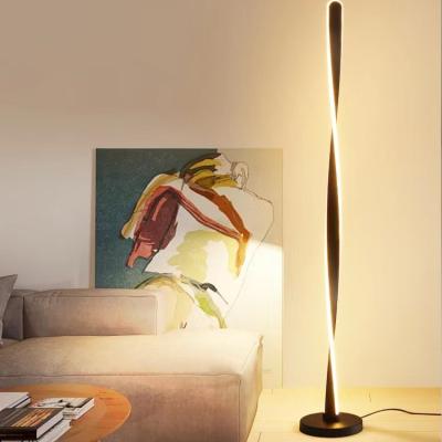 China Modern Nordic Modern Decorative Black Industrial Hotel Floor Light Corner Living Room Corner Stand Lamp Home Designer Floor Lamp for sale