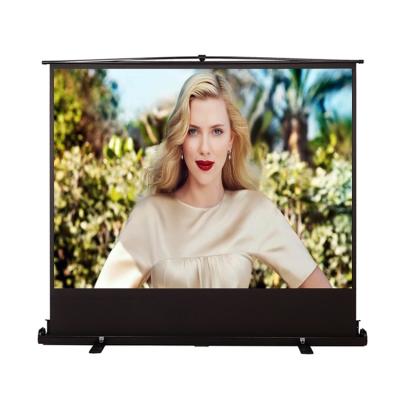 China Portable 4:3 100inch Premium Portable Matte Quality White Monitor Led Floor Stand Screen for sale