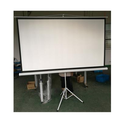 China Portable 120 inch16:Glass Bead 9 Projector Screen Tripod Stand Portable Matte White Projection Screen For School Home Meeting Room for sale