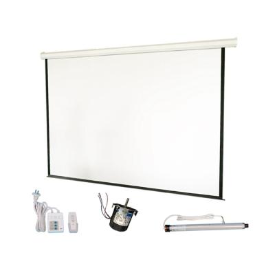 China Matte White Electric Motorized Outdoor 120 Inch Electric High Quality Projector Screen for sale