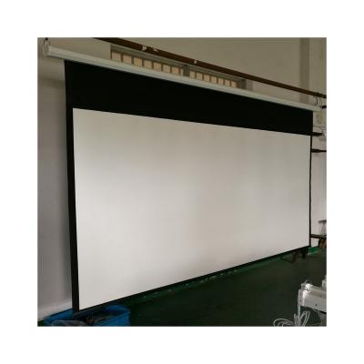 China 16:9 Electric Price Matte White Cinema Projector Screen 150 Inch Projection for sale