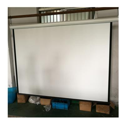 China 72inch-150inch Professional Electric Matte White Projection Screen Electric Projection Screen For Office School Home Theater for sale