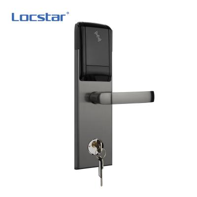 China 304 Stainless Steel Locstar Rfid Card Safe Smart Digital Combination Hotel Locking System Aluminum Hotel Door Lock for sale