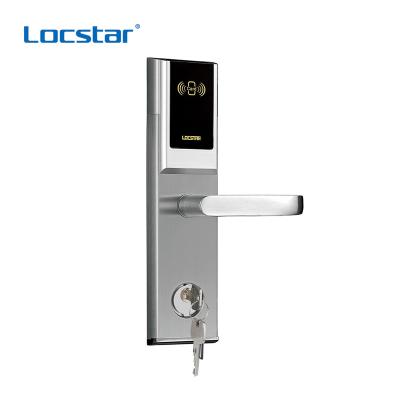 China 304 Stainless Steel Locstar Door Lock Rfid Smart Hotel Locks System With Handle Digital Door Lock Guangdong-hyh Hardware Card Reader for sale