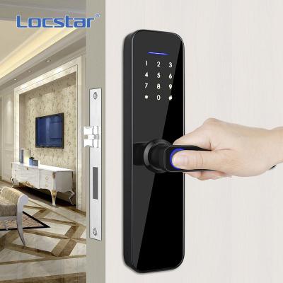 China Tuya zinc alloy smart contactless password factory new product Locstar fingerprint waterproof door lock for sale