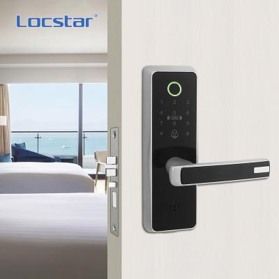 China Fingerprint Zinc Alloy Smart Password Locstar Amazon Tuya Wifi Contactless Card And TTlock Blue Tooth Door Lock for sale