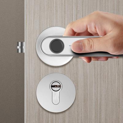 China New Design Locstar Zinc Alloy Fingerprint Biometric Password With Handle TTlock Waterproof Smart Door Lock for sale