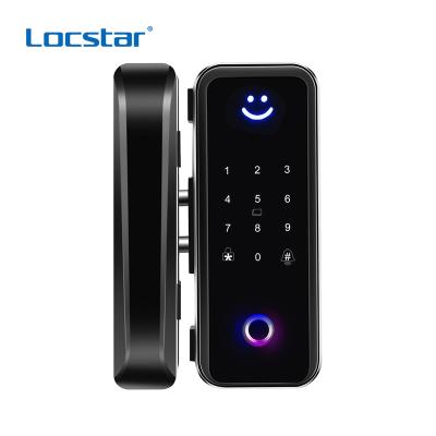 China Home Wifi Digital Frameless Glass Door Password Key Card Fingerprint /Office Locstar Tuya Apartments /Hotel/ Smart Lock for sale