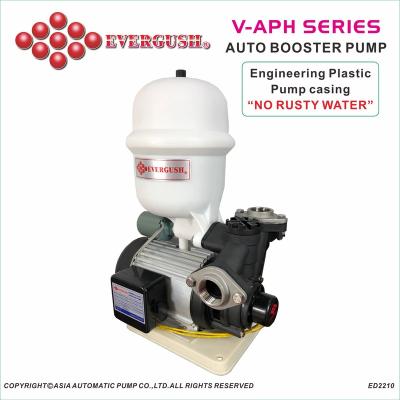 China V-APH 1/4~1/2 HP*1Ph*60Hz Family Houses Automatic Booster Pump Engineering Plastic No Rusty Automatic Water Pump for sale