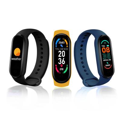 China Factory Price M6 Touch Screen Sports Wristband Smart Cell Phone Exercise Heart Rate Exercise Meter Step Health Waterproof Smart Watch for sale