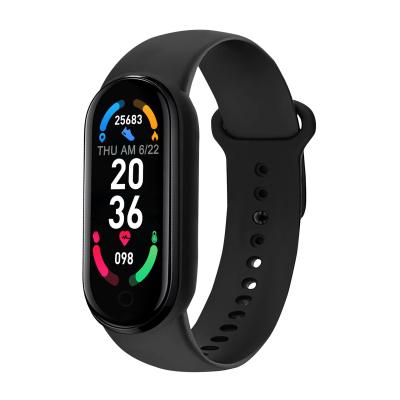 China M6 Touch Screen Wristband Watch Fitness Tracker Activity Tracker Smart Watch with Heart Rate Monitor Smart Fitness Smart Band M6 for sale