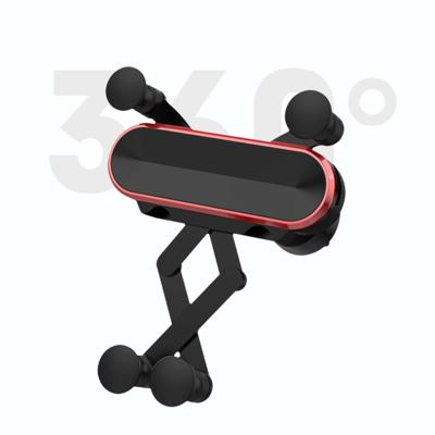 China New Universal Auto-Handle 360 ​​Gravity Rotation Car Phone Holder Air Vent Mount Holder Stable Universal Cell Phone Holder for sale