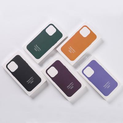 China Luxury Fashion Cell Phone Case Magnet Genuine Leather Wireless Charger Case Shockproof Phone For iphone 13 pro Max Phone Case for sale