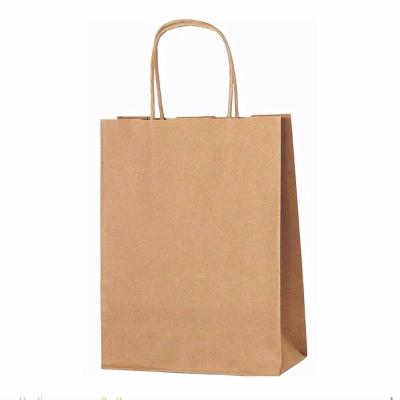 China Recyclable Colorful Kraft Paper Bag Gift Shopping Bags With Handles Recyclable Loot Bag for sale