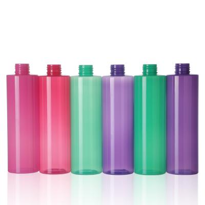 China BEAUTY PACKING Cylinder 200ml Empty Plastic PET Packaging Bottle Shampoo Shower Gel Cosmetic Bottle for sale