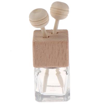 China 8ml Car Air Freshener Perfume Diffuser Cosmetic Refillable Perfume Bottle With Vent Clip for sale