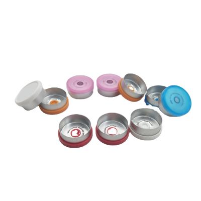 China Wholesale 20mm Cosmetic Aluminum Plastic Medicine Vial Lids Combination Cover for sale