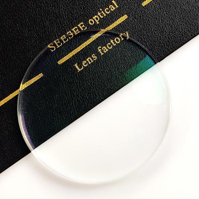 China High Index 1.74 UV400 ASP Resin Shmc Single Lens Optical Vision Lens for sale