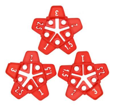 China Other Star Multi Size Tile Spacer, Multi-Function Star Tile Clips, Five Size Spacers Tile Leveling System Tiling Tool for sale