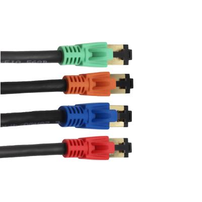 Chine ROHS PVC Cat7 SSTP Patch Cord 26AWG BC Pure Copper Cat7 Patch Cables RJ45 Connectors à vendre