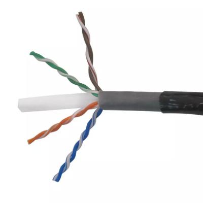 China ANATEL Outdoor Network Cable Cat6 UTP  Bare Copper 4 Pairs Twisted PVC PE Double Jacket for sale