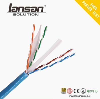 China 23AWG Cat6A Lan Cable 500MHz 10Gbps Speed 305M 1000FT For Networking for sale