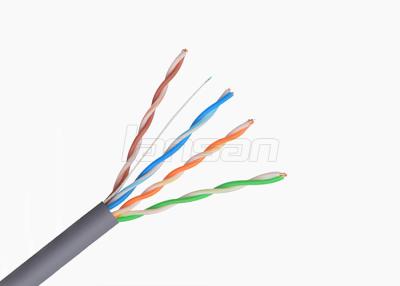 Κίνα 100Mhz στερεά γυμνή λύση 24AWG 0.50mm Unshield καλωδίων του τοπικού LAN χαλκού UTP Cat5e προς πώληση