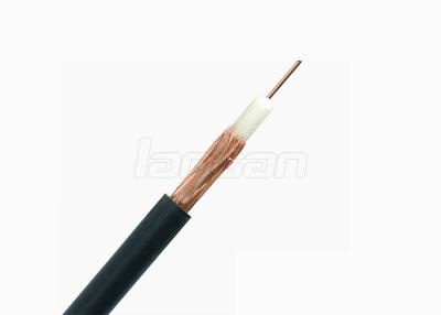 China PVC Jacket RG58 coaxial cable , Copper Clad Steel 60% Coverage Dual Coaxial Cable for sale