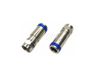 China Niquelado del conector BNC de la compresión del cable coaxial de RG59 RG58 en venta