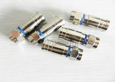 China Twist On CCTV Male Coaxial Cable Compression F Connector For TV Transmission for sale