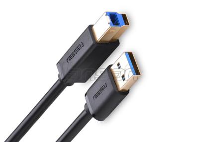 中国 黒い円形のマイクロUSBのプリンターによってカスタマイズされる長さのためのB M/MにUSB 3.0 Aをデータ ケーブル 販売のため