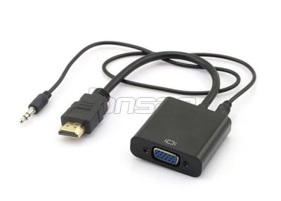 China Länge fertigte spezielle Kabel-bloßes Kupfer 1080P HDMI zum VGA-Konverter-Kabel mit Audio besonders an zu verkaufen