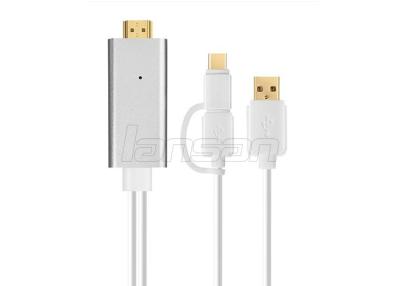 China 2 en 1 USB/tipo C a adaptador micro de HDMI para el tipo teléfono/Samsung de C en venta