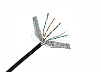 China 4 van de Vastgelopen Gegevensftp Cat6 Openluchtparen Kabel, 0.57mm de Stevige Kabel van Koperethernet Te koop