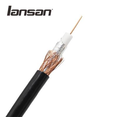 China Cable coaxial de cobre desnudo del aislamiento 18AWG RG6 de FPE en venta