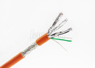 China Kupfernes flechtendes HDPE Lan Cable Cat 6A SFTP Al Foil 4 verdrehte Paare zu verkaufen