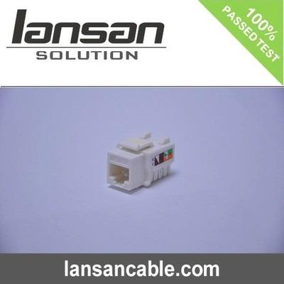 Chine Connecteur 125vac UTP Jack Cat trapézoïdal 5e 50U de l'Ethernet Rj45 d'ABS d'ETL à vendre