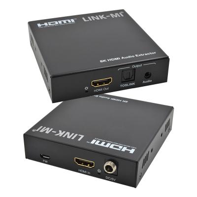 Cina Estratto audio HDMI 2.1 Audio Splitter 4k Supporto 8K 60Hz YUV4:2:0 CEC in vendita